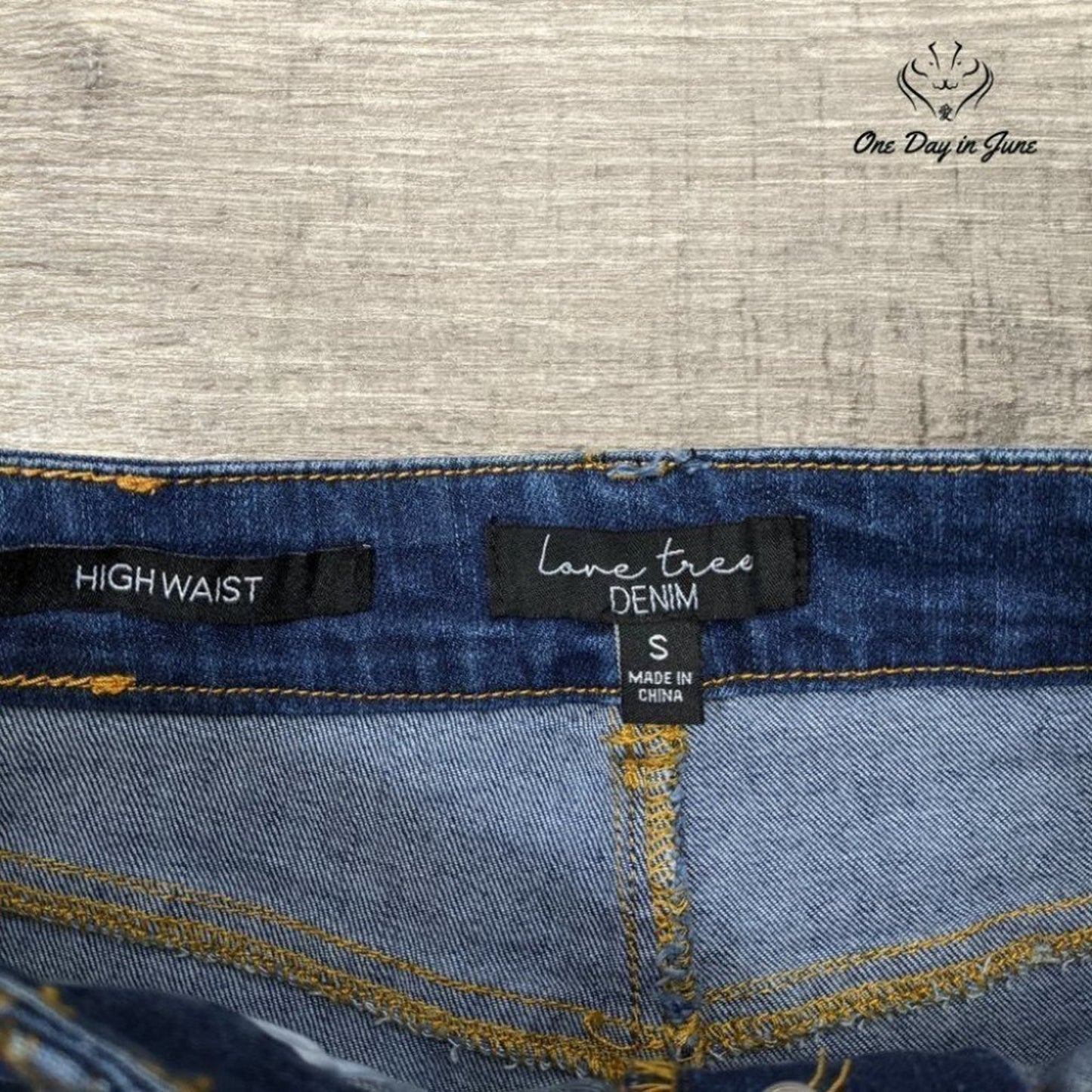 Love Tree Denim High Waist Shorts Size S