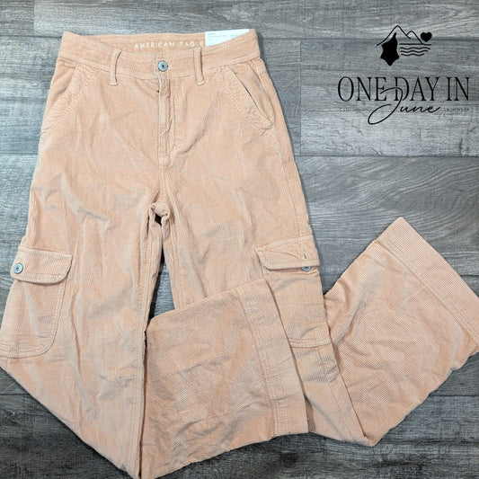 American Eagle Outfitters Super High Rise Baggy Wide Leg Pants Size 00