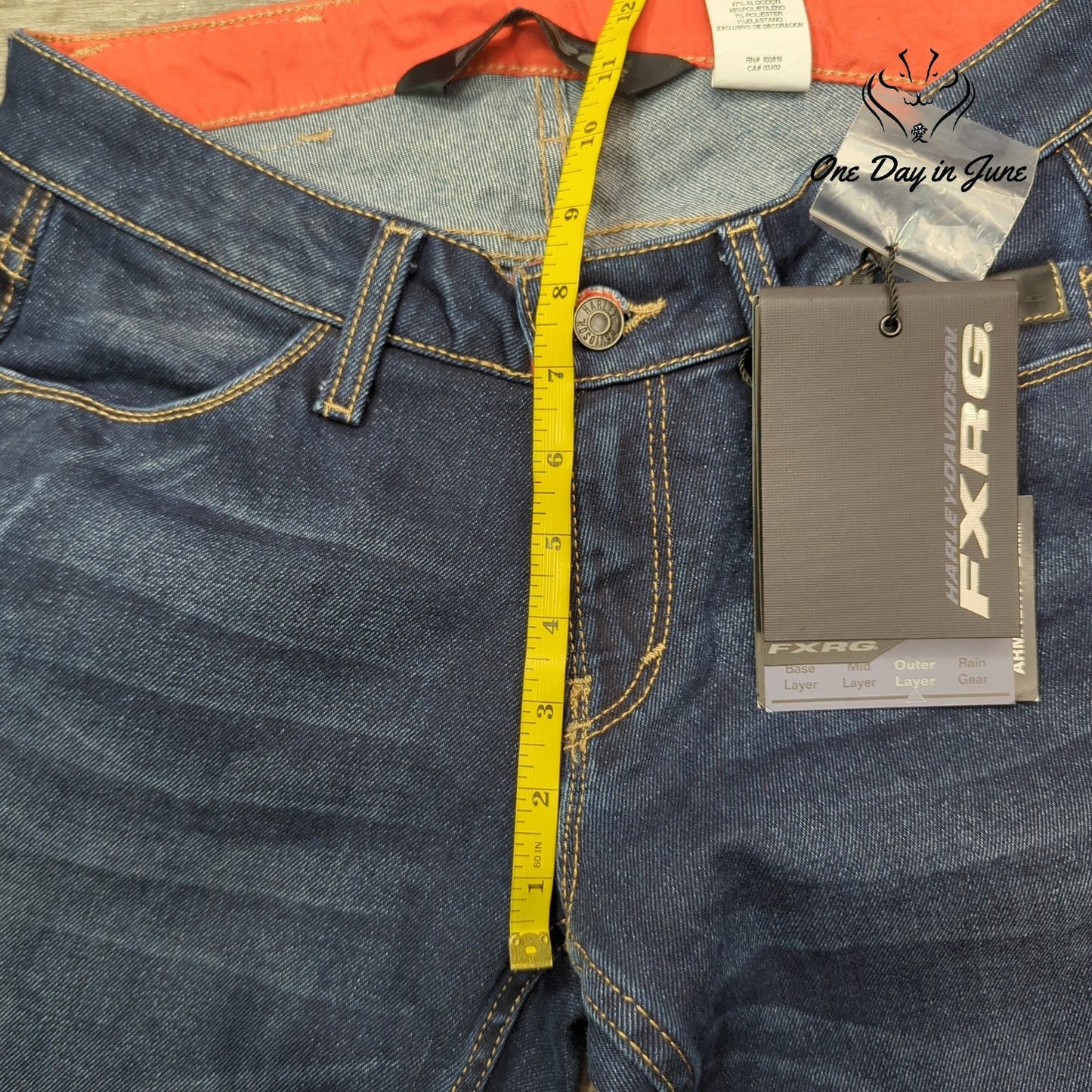 FXRG Harley Davidson Armalith Denim Straight Jeans Size 27 (4)