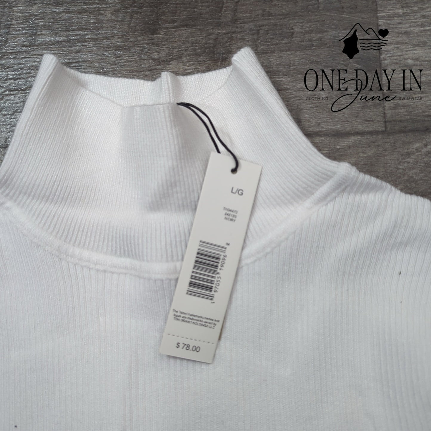 Tahari Beaded Sleeve Ribbed Long Sleeve Sweater Size L