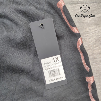 Bebe Sport Glitter Stripe Jogger Pants Size 1X