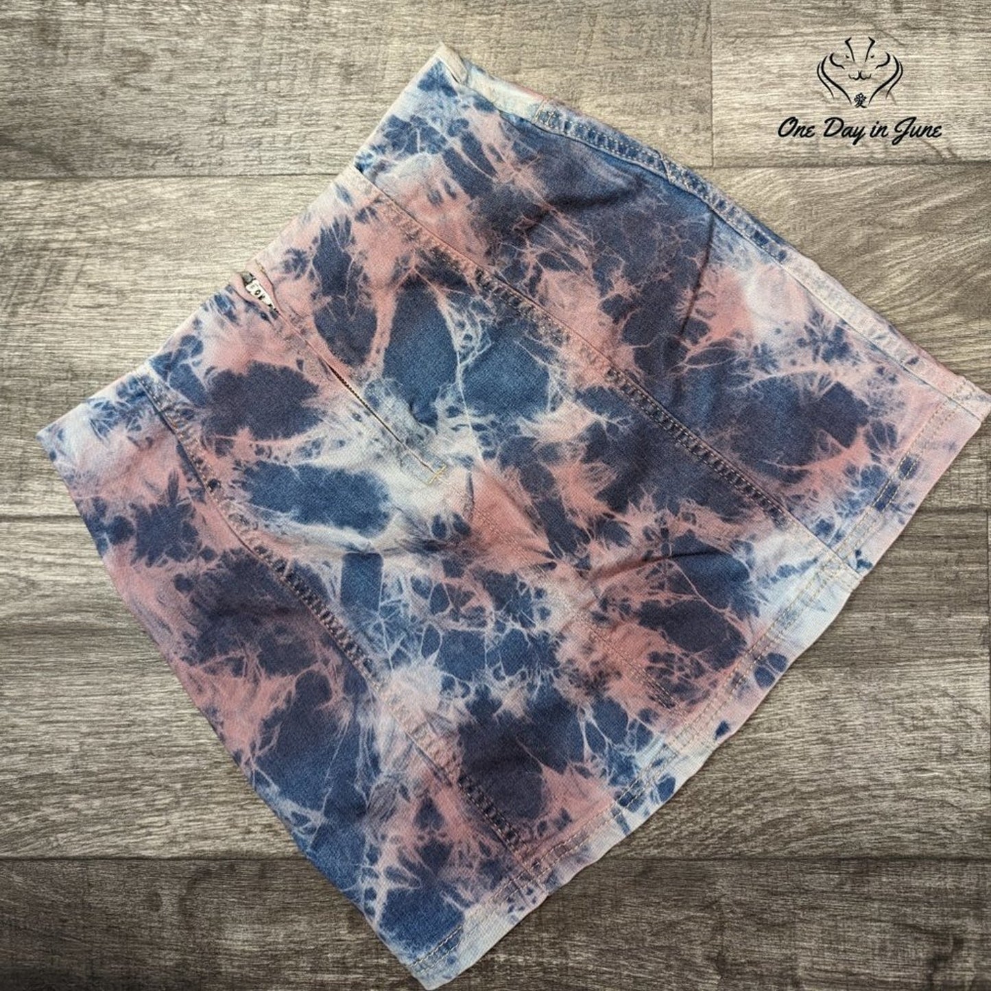 Wild Fable Tie Dye Denim Mini Skirt Size 2