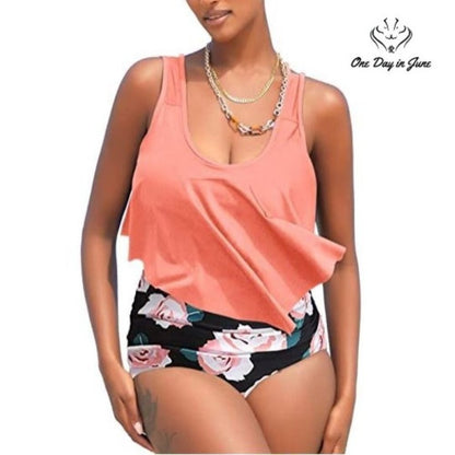 I2Crazy Flounce High Waist Bikini Swimsuit Size S