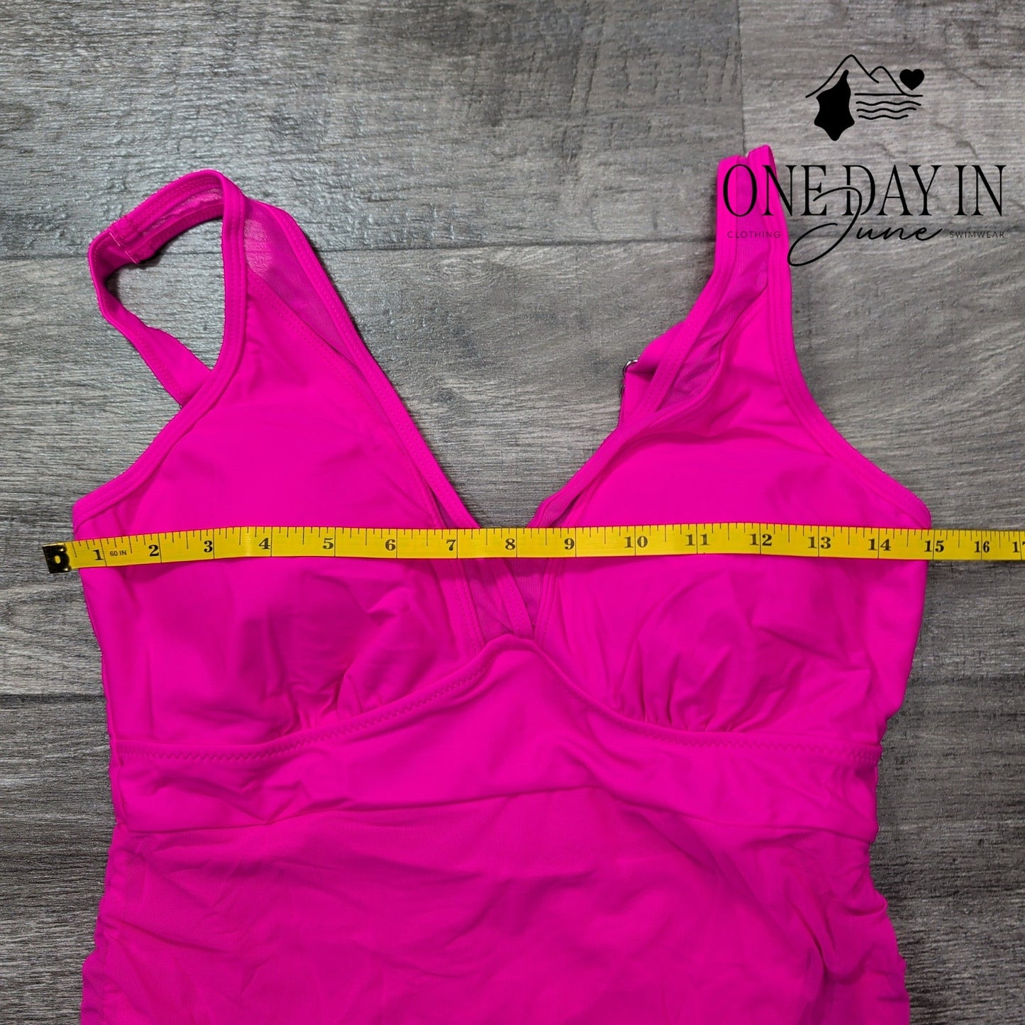 Blooming Jelly Mesh Drawstring One Piece Swimsuit Size L