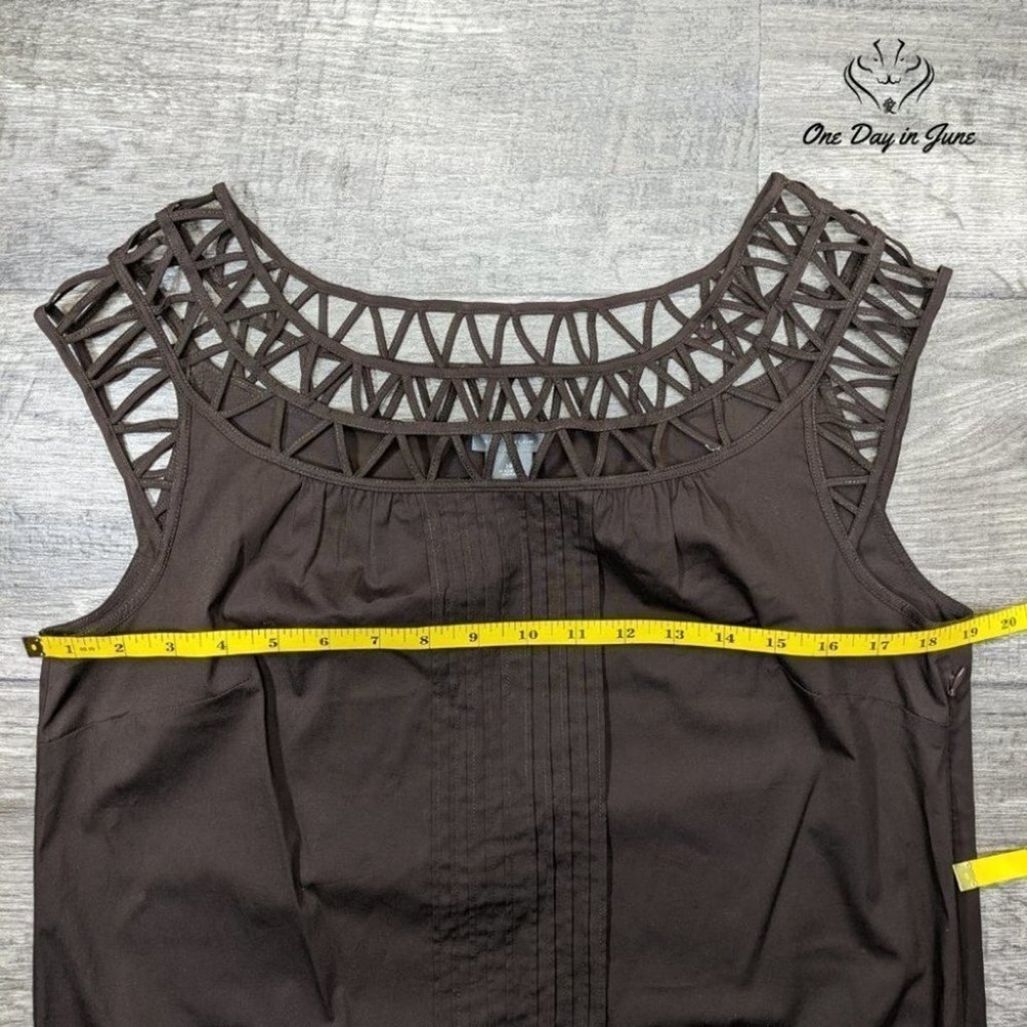 Ann Taylor Women's Cage Top Sleeveless Dress Size 10