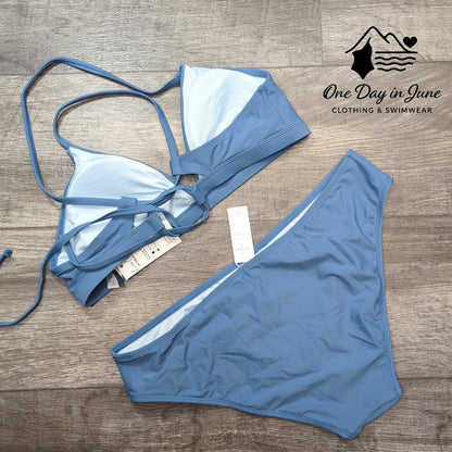 Cupshe Lace Up Back Bikini Swimsuit Size L