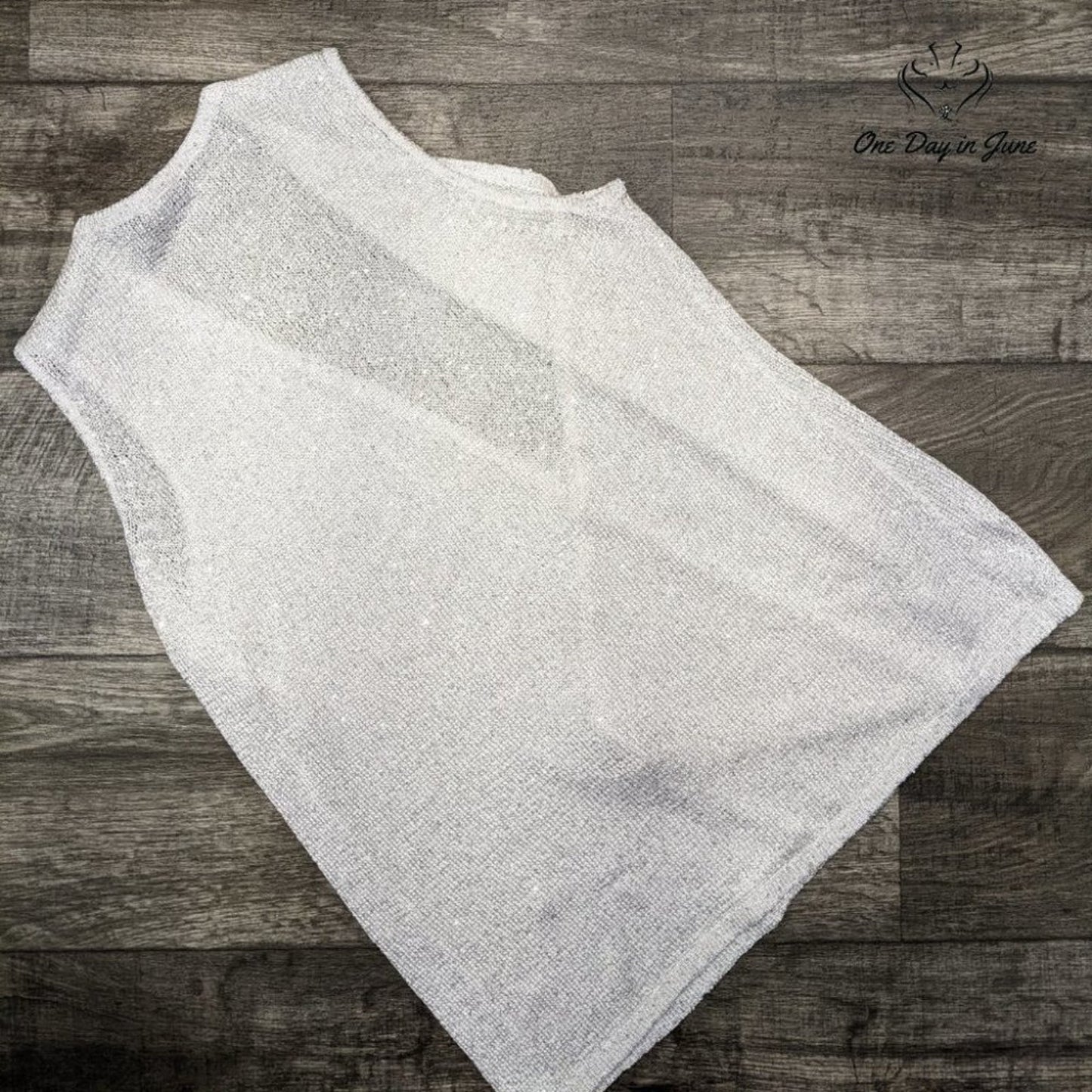 Chico's Sleeveless Sweater Top Size 1 (8-10)