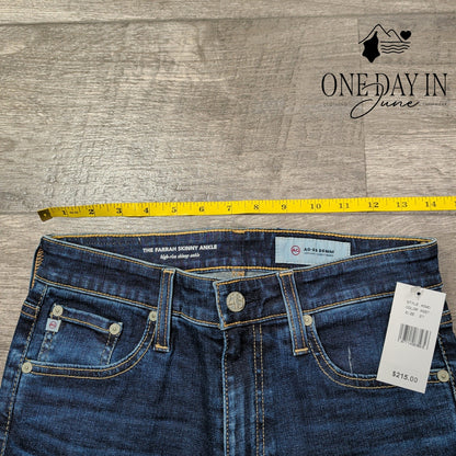 AG Adriano Goldschmied Farrah Skinny Ankle Jeans High Rise NWT $215 Size 4 (27)