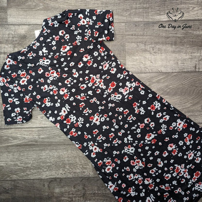 Upopby Floral Short Sleeve Mini Dress Size S