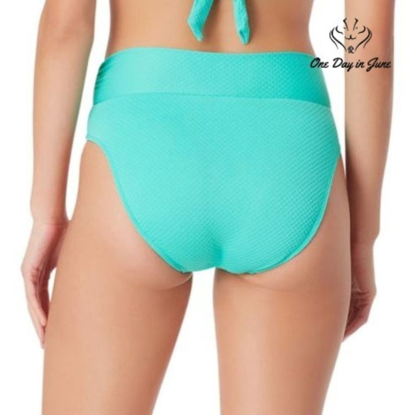 Sugar Beach Textured High Waist Bikini Bottom Size XS