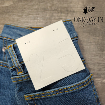 Jeanerica CW002 Classic Straight Leg Jeans Mid Vintage NWT Size 0 (25)