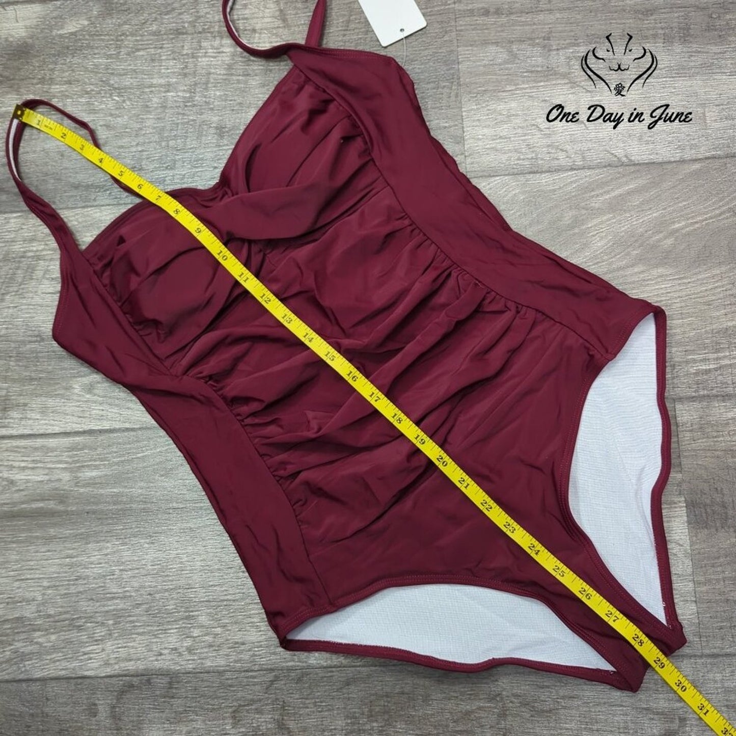 Ekouaer Elegant Inspired One Piece Swimsuit Size L