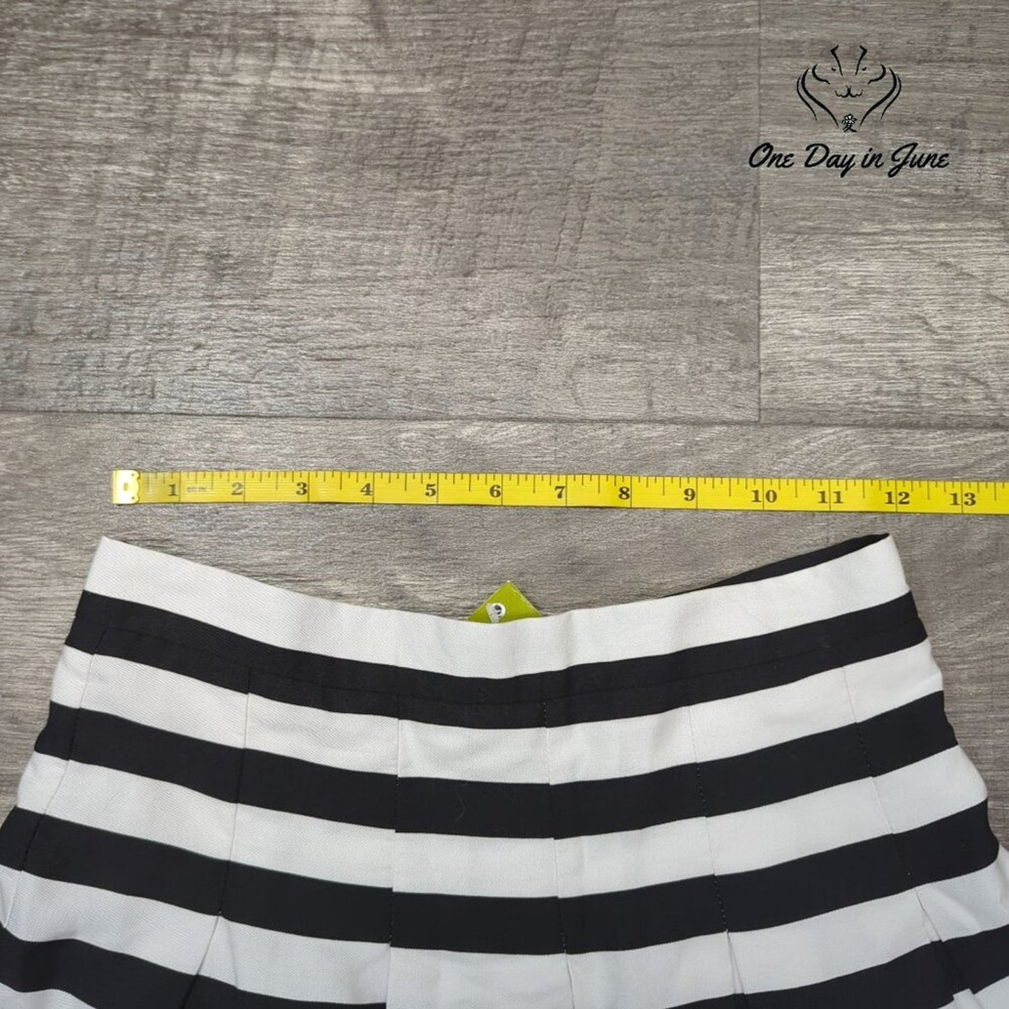 Gianni Bini Striped A Line Mini Skirt Size XS