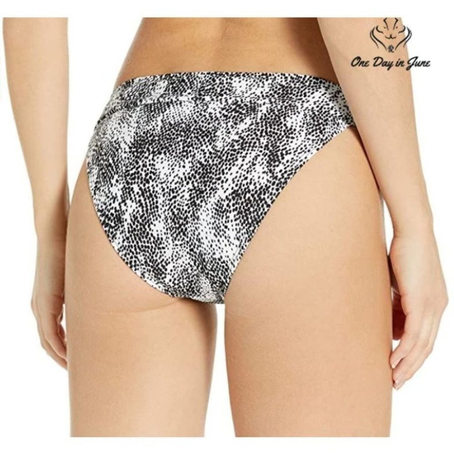 Vicious Young Babes Maya Vintage High Waist Bikini Bottom Swimsuit Size M