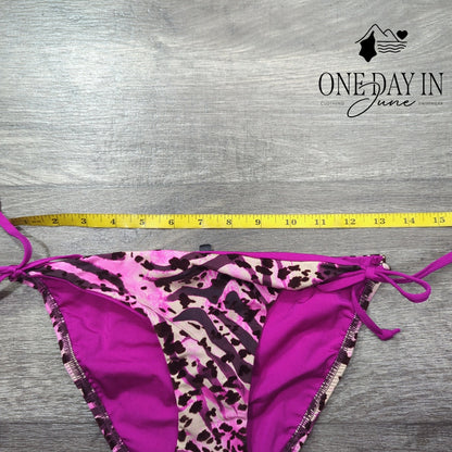 A.Che Tie Side Ruched Bikini Bottom Size S