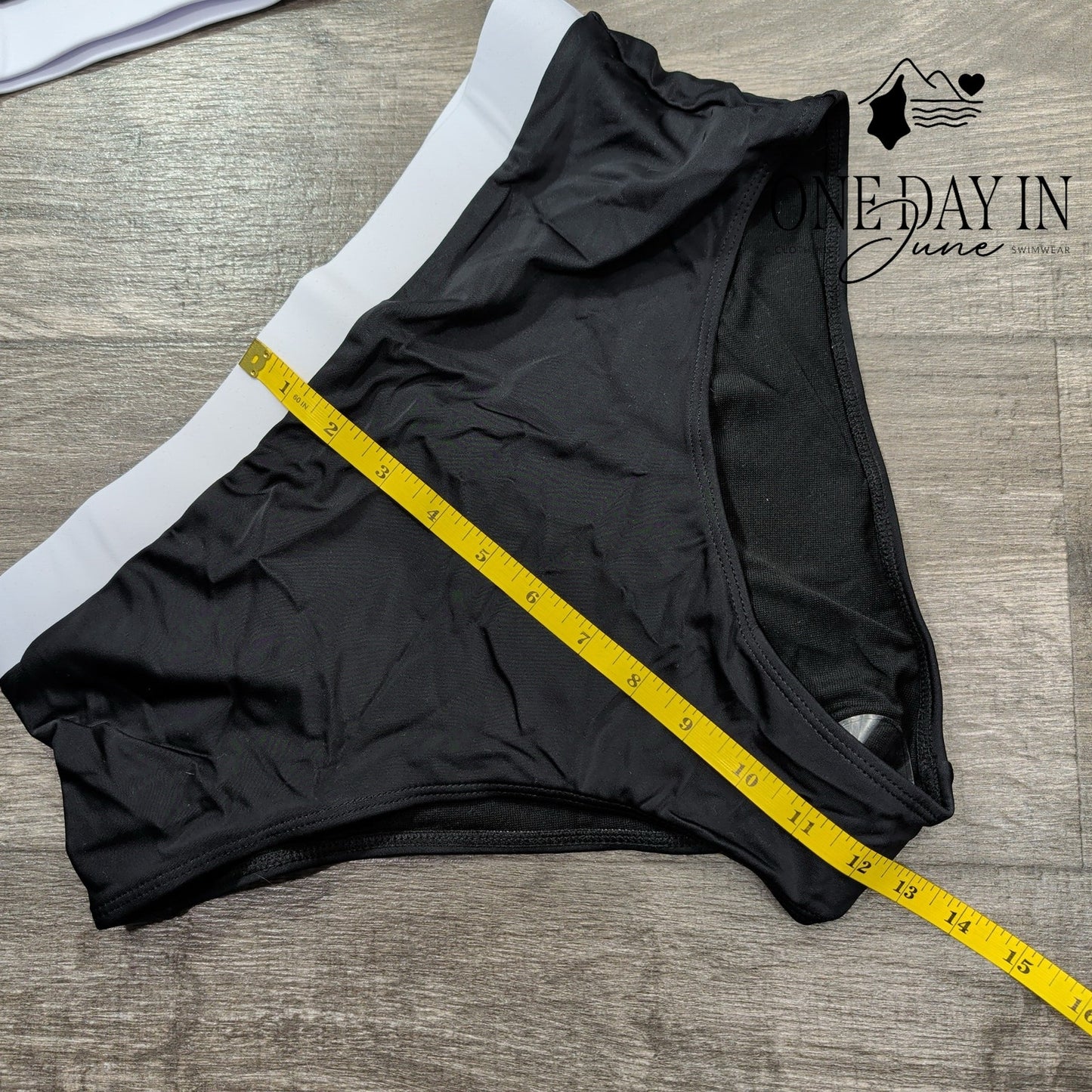 Adisputent Crop High Waist Bikini Swimsuit Size L