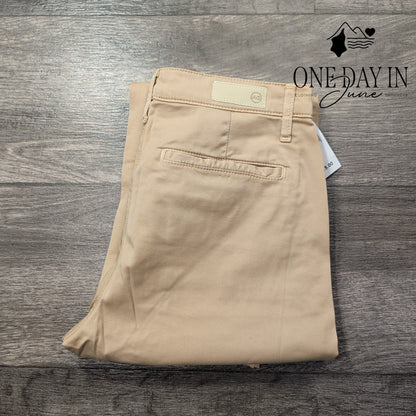 AG Adriano Goldschmied The Caden Tailored Trouser Pants Beige NWT Size 4 (27)