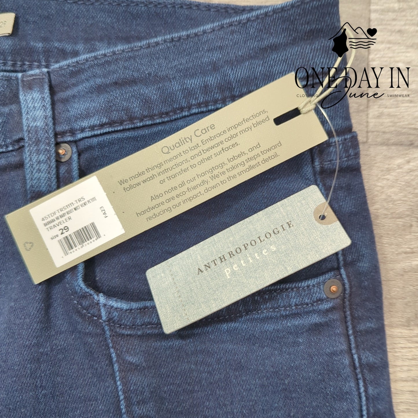 Hudson Barbara High Rise Baby Boot Petite Jeans Dark Wash NWT $195 Size 8 (29)