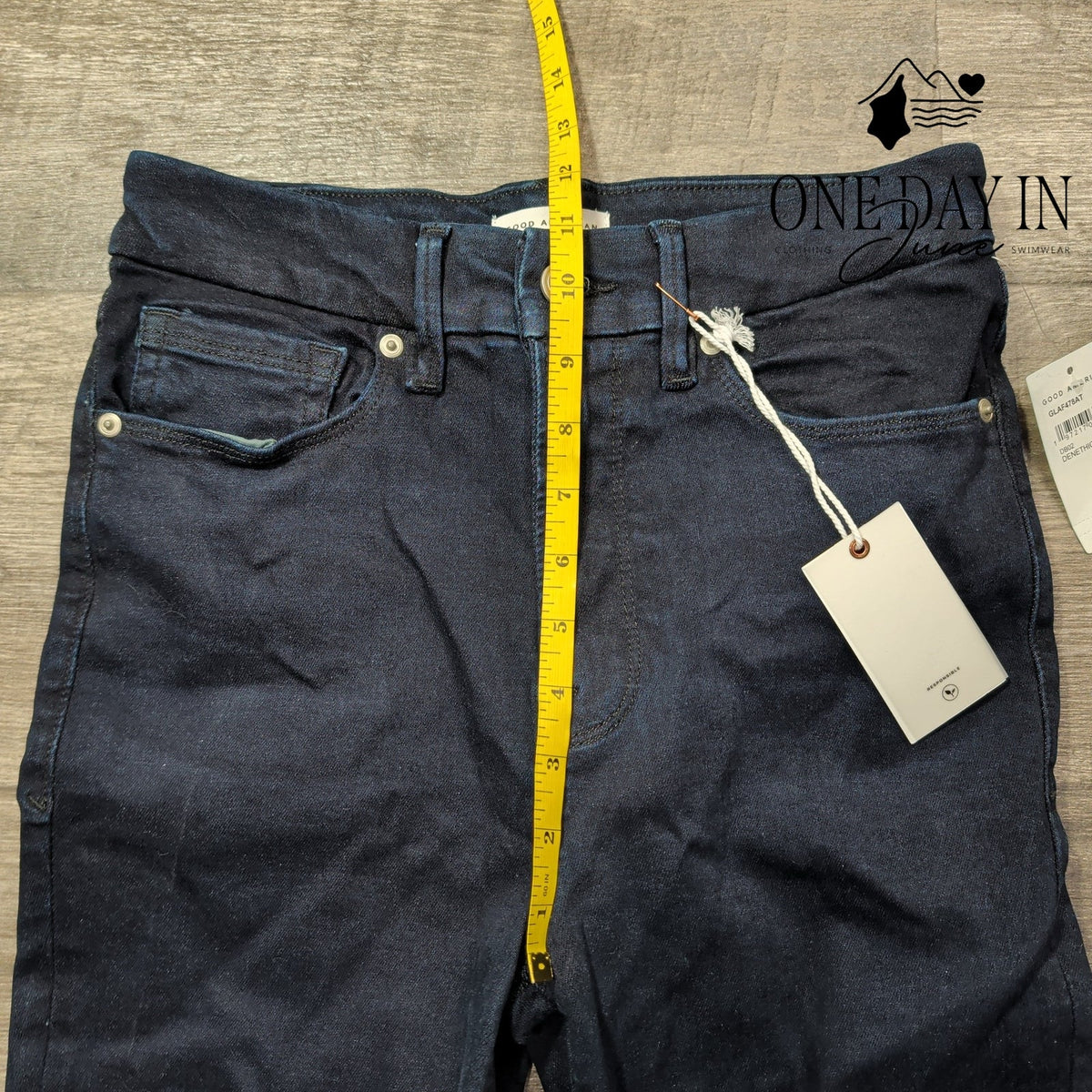Good American Good Legs Skinny Jeans Dark Blue 29 Inseam NWT Size 6
