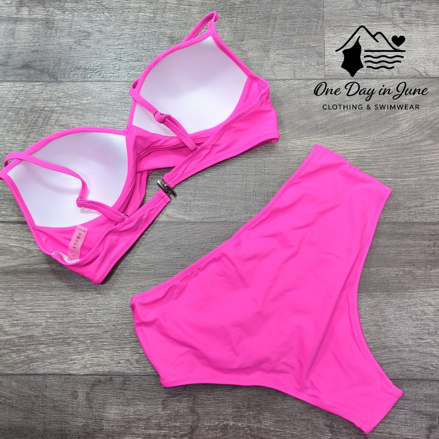 Charmleaks Cross Front High Cut Bikini Swimsuit Size L