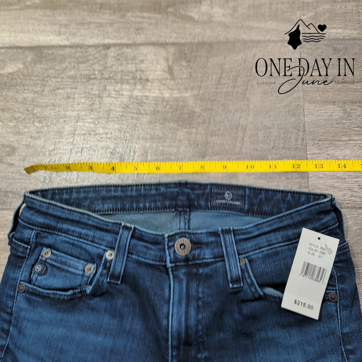 AG Adriano Goldschmied Straight Leg Jeans Dark Wash Women's NWT Size 4 (27)