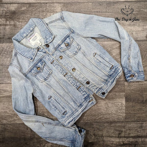 I Love H81 Vintage Denim Jacket Size M
