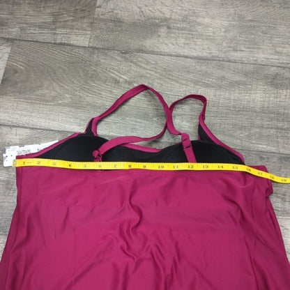 Alove Blouson Tankini Swimsuit ** Stock photo for fit not color Size 2XL