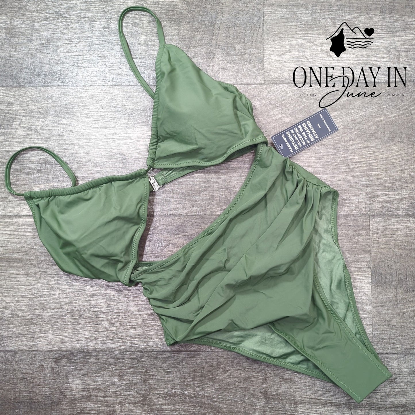 Blooming Jelly Cut Out One Piece Swimsuit Size M