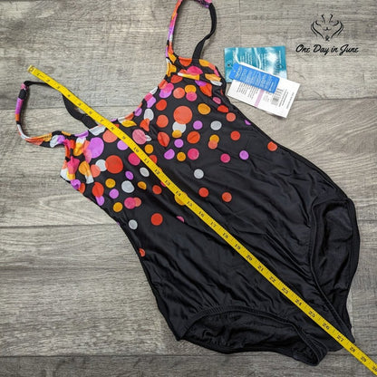 Maxine of Hollywood Square Neck Maillot One Piece Swimsuit Size 6