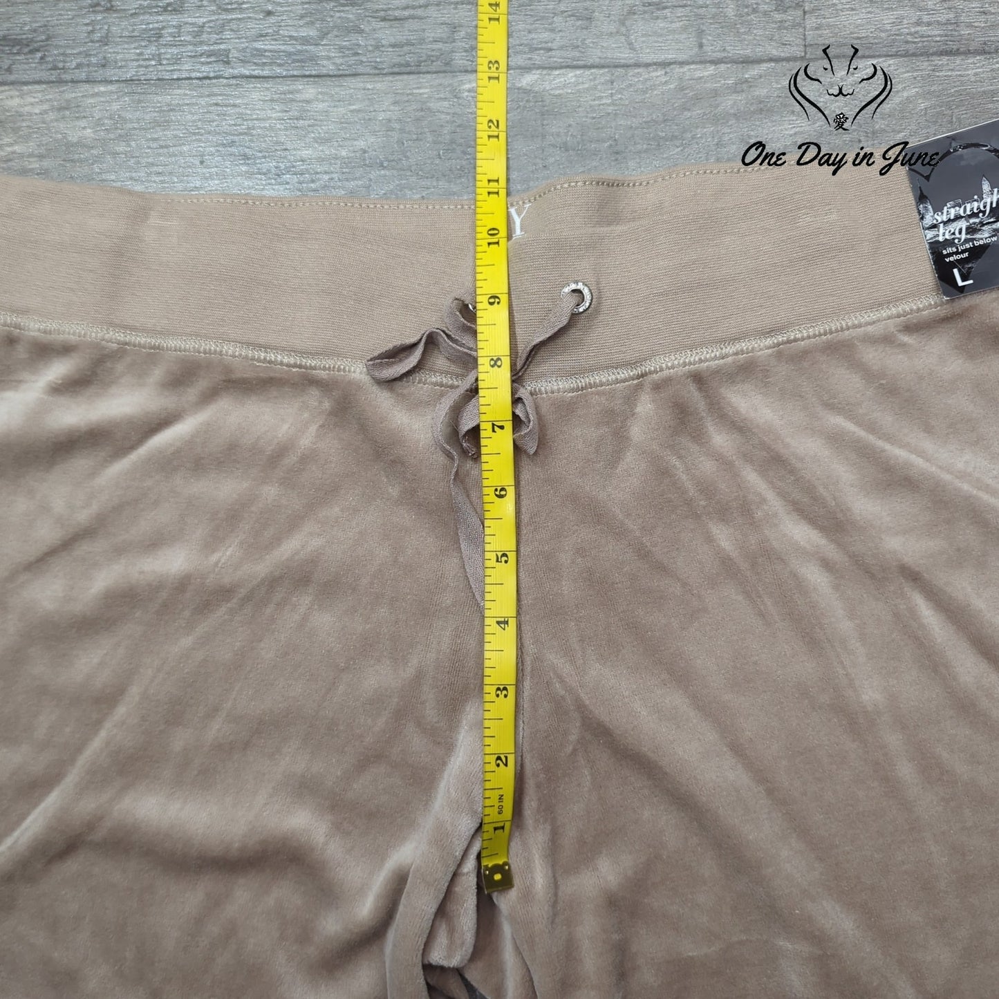 New York & Company Petite Straight Leg Drawstring Pants Size L