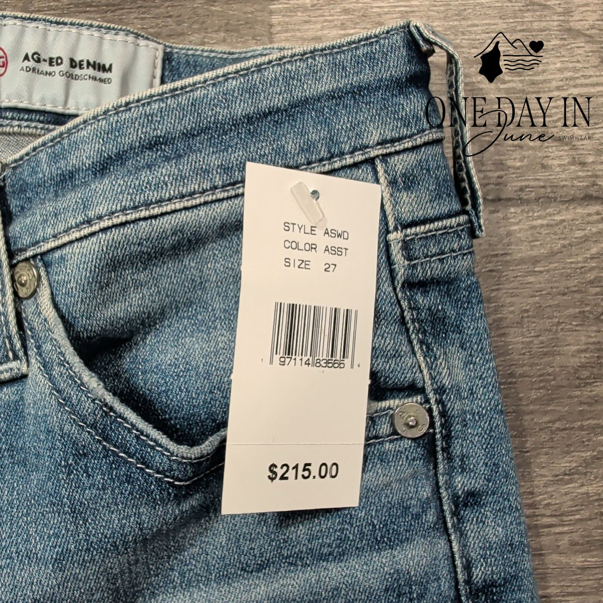 AG Adriano Goldschmied The Legging Ankle Skinny Jeans Blue NWT Size 4 (27)