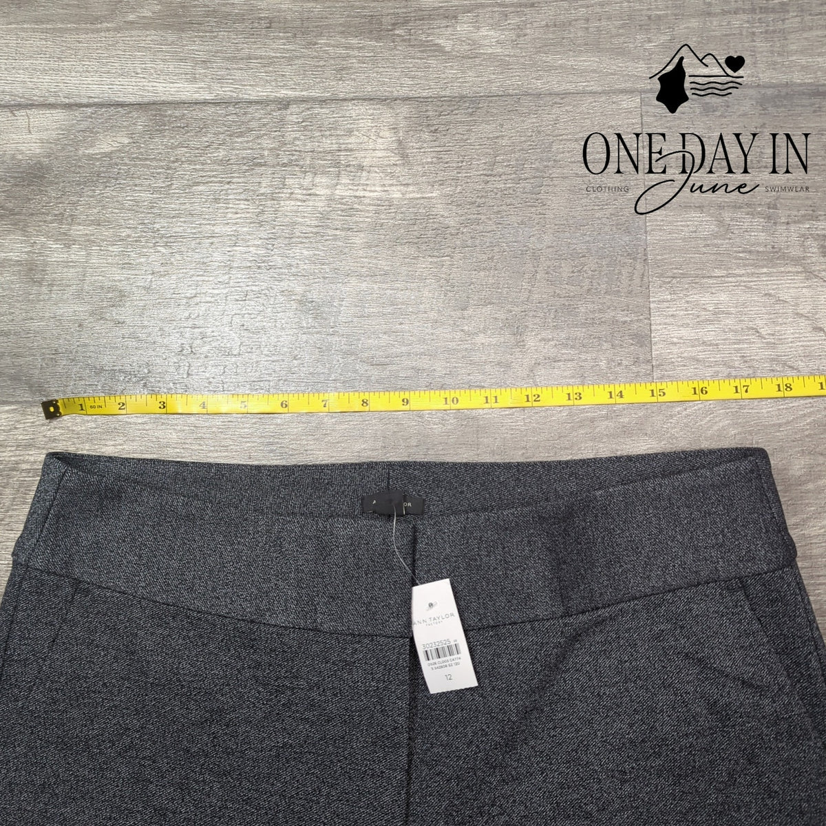 Ann Taylor Factory Straight Leg Dress Pants Gray NWT Size 12