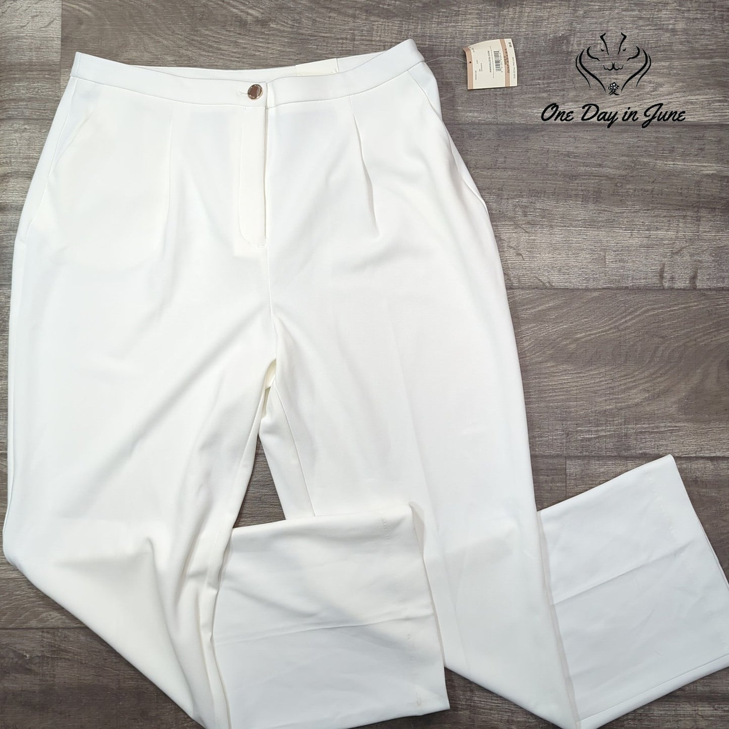 Anne Klein High Rise Wide Leg Pants Size 12