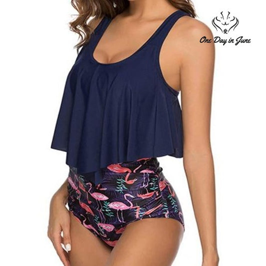 Adisputent High Waist Flounce Bikini Size XXL