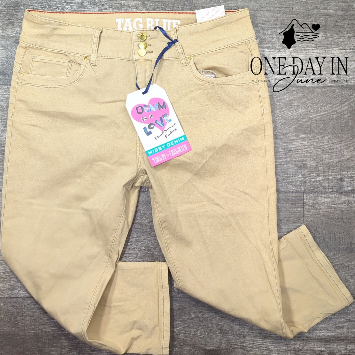 Tag Blue Missy Denim Crop Jeans Size 16