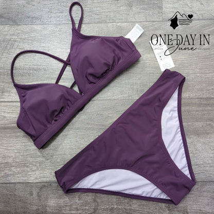 Cupshe Lace Up Back Bikini Swimsuit Size M