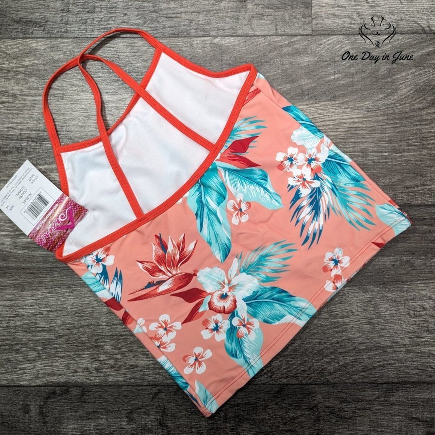 Kanu Surf Alania Tankini Top Size 14