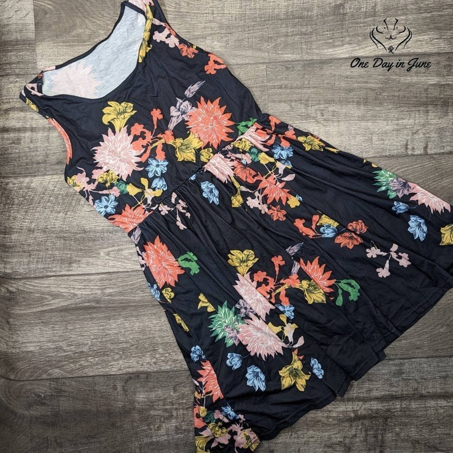 Kidsform Sleeveless Floral Mini Dress Size XL