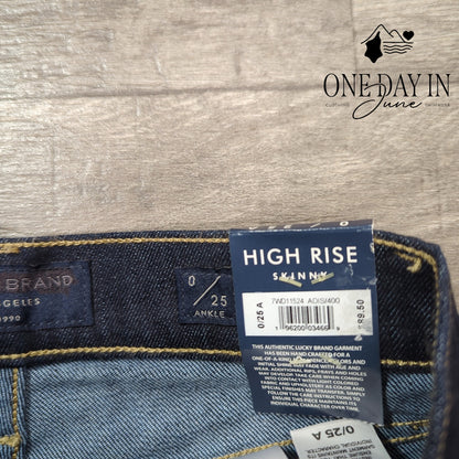 Lucky Brand Bridgette Skinny High Rise Jeans Size 0