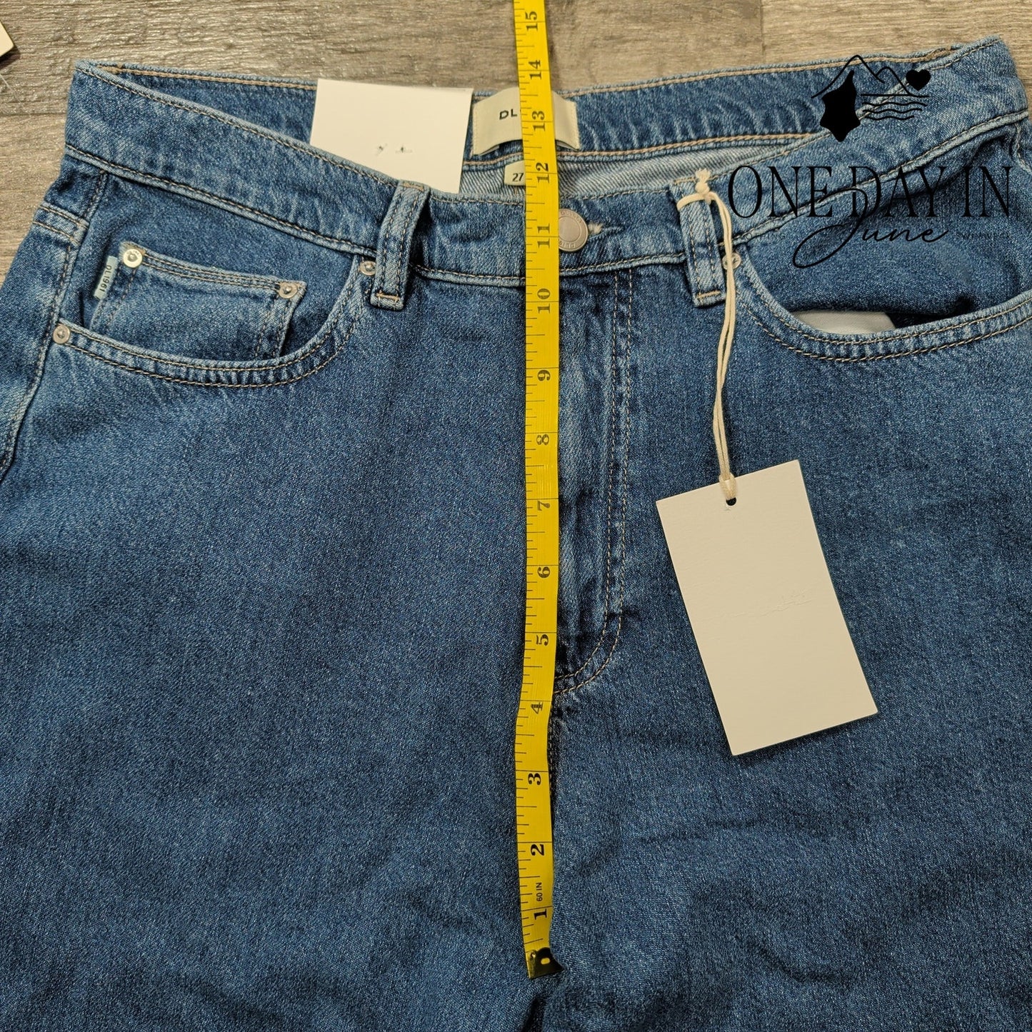 DL1961 Karmine Jeans High Rise Refined Wide Leg DL Aura NWT Size 4 (27)