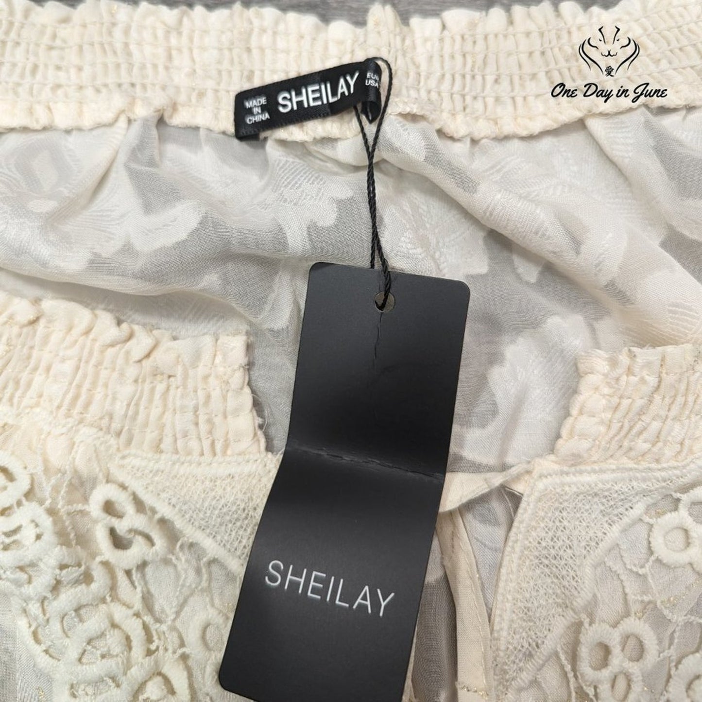 Sheilay Boho Long Sleeve Sheer Top Size 3XL