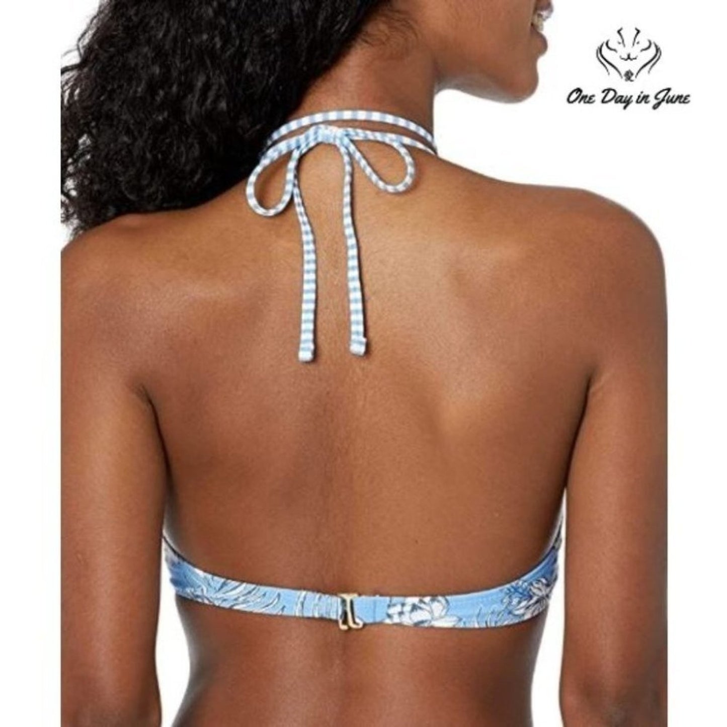 Hot Water Ocean Breeze Bralette Bikini Top Swimsuit Size L