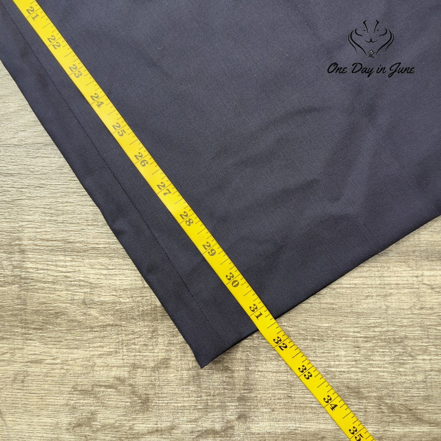 Officine Generale Elia Italian Fresco Wool Wide Leg Pants Navy NWT Size 40 (12)