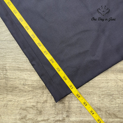 Officine Generale Elia Italian Fresco Wool Wide Leg Pants Navy NWT Size 40 (12)