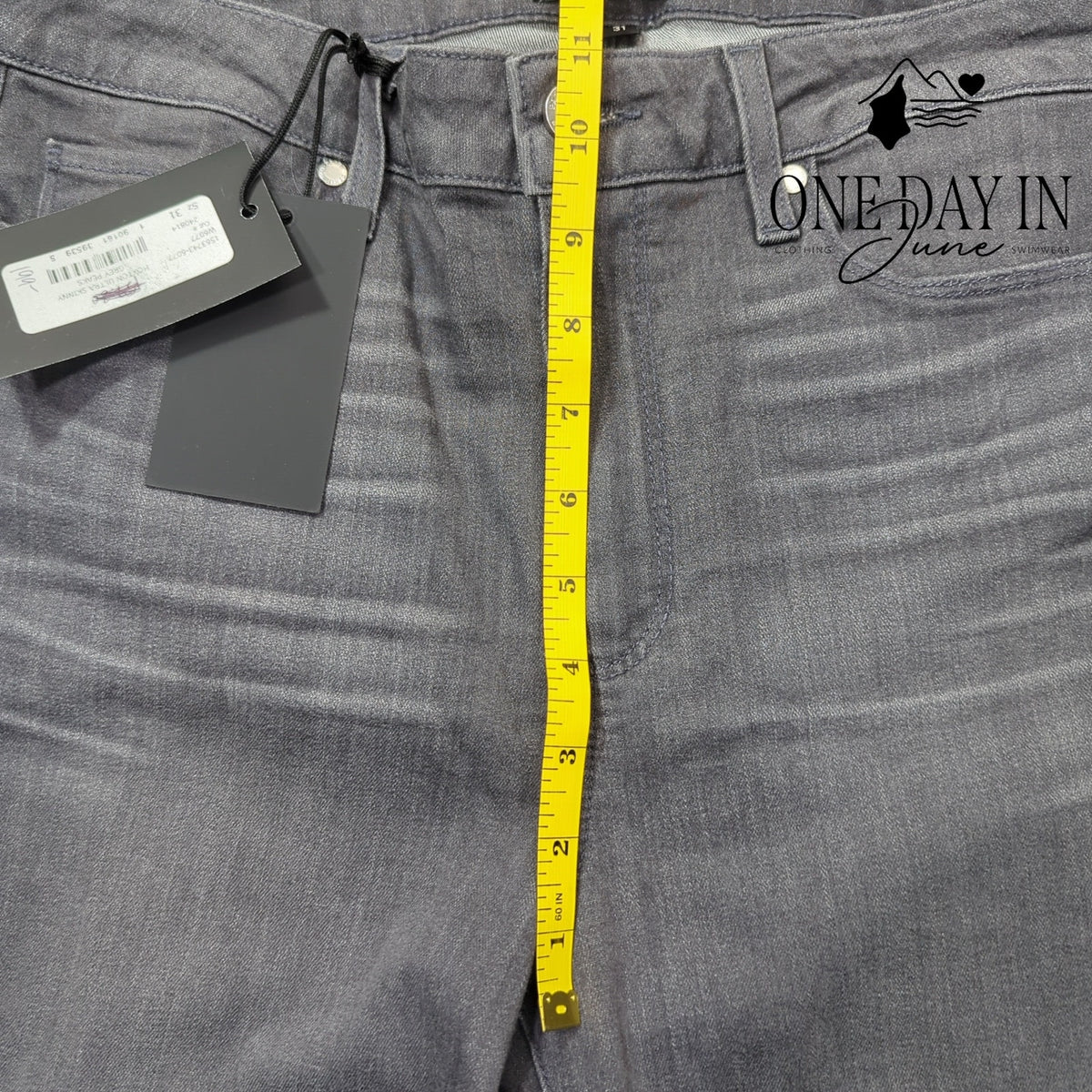 Paige Hoxton Ultra Skinny High Rise Jeans Gray NWT Size 31 (12)