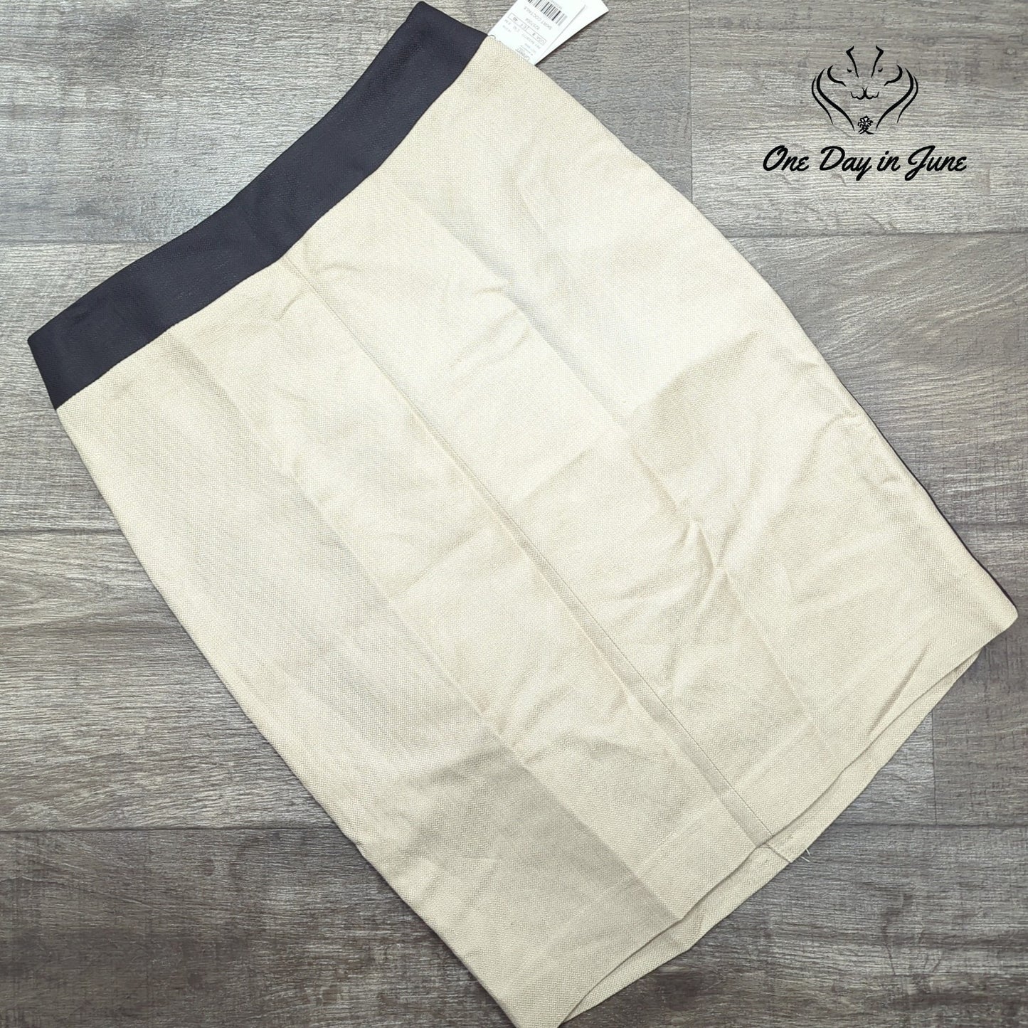 MNG Linen Pencil Skirt Size 8