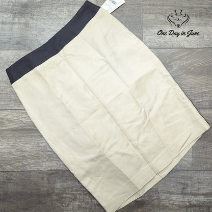 MNG Linen Pencil Skirt Size 8