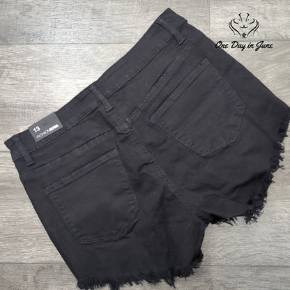 Fashion Nova Juniors Stay The Fray Denim Shorts Size 13