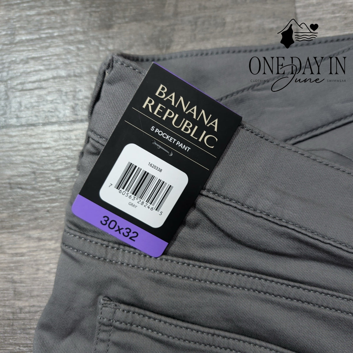 Banana Republic 5 Pocket Slim Straight Stretch Pants Gray NWT Size 30X32
