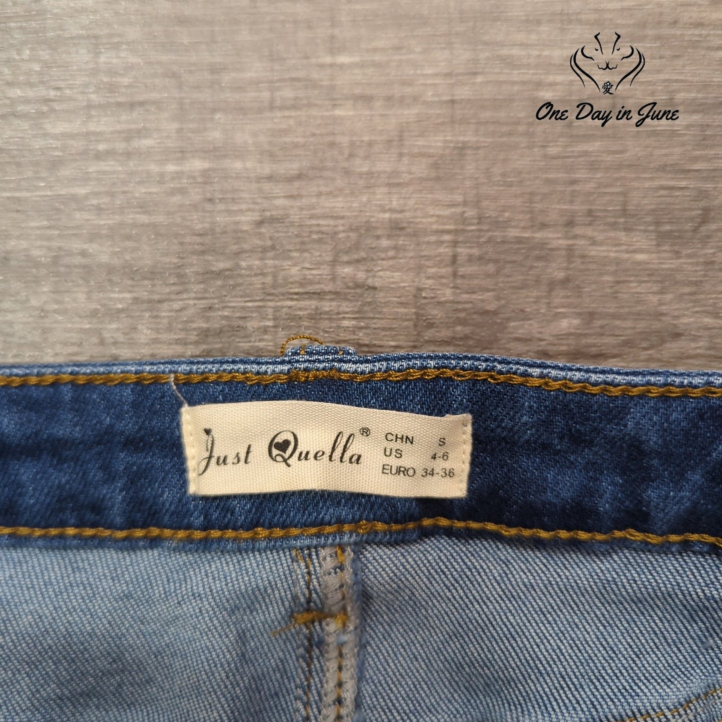 Just Quella Denim Mini Skirt Size S